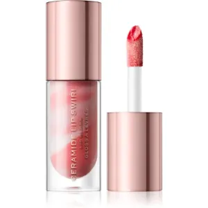 Makeup Revolution Festive Allure brillant à lèvres scintillant teinte Glitz Nude 4,5 ml