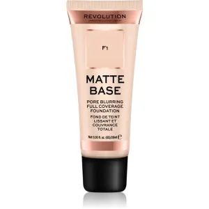 Makeup Revolution Matte Base fond de teint couvrant teinte F1 28 ml