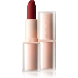 Makeup Revolution Lip Allure Soft Satin Lipstick Rouge à lèvres crémeux au fini satiné teinte CEO Brick Red 3,2 g