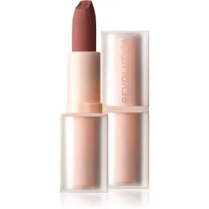 Makeup Revolution Lip Allure Soft Satin Lipstick Rouge à lèvres crémeux au fini satiné teinte Chauffeur Nude 3,2 g