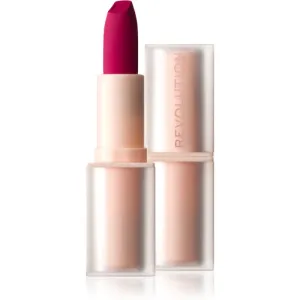 Makeup Revolution Lip Allure Soft Satin Lipstick Rouge à lèvres crémeux au fini satiné teinte Material Girl Wine 3,2 g
