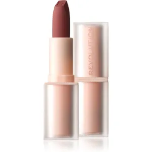Makeup Revolution Lip Allure Soft Satin Lipstick Rouge à lèvres crémeux au fini satiné teinte Wifey Dusky Pink 3,2 g