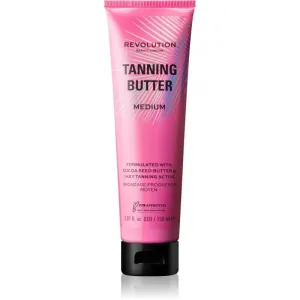 Makeup Revolution Beauty Tanning Butter beurre corporel nourrissant avec effet auto-bronzant teinte Light/Medium 150 ml