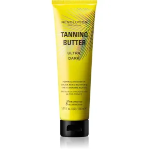 Makeup Revolution Beauty Tanning Butter beurre corporel nourrissant avec effet auto-bronzant teinte Ultra Dark 150 ml
