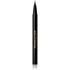 Makeup Revolution Hair Stroke Brow Pen stylo sourcils teinte Medium Brown 0,5 ml