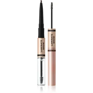 Makeup Revolution Laminate Brow crayon et gel sourcils teinte Dark Brown 2.1 g