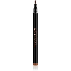 Makeup Revolution Micro Brow Pen crayon sourcils précision teinte Light Brown 1 ml #117989