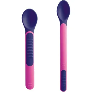 MAM Feeding Spoons & Cover petite cuillère 6m+ Violet 2 pcs