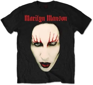 Marilyn Manson T-shirt Unisex Red Lips Unisex Black S #695725