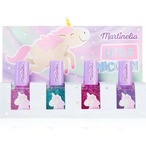 Martinelia Little Unicorn Nail Polish Set kit de vernis à ongles Pink, Blue, Purple, Fuchsia (pour enfant)
