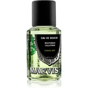 Marvis Strong Mint bain de bouche pour une haleine fraîche longue durée 30 ml