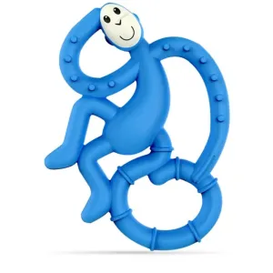 Matchstick Monkey Mini Monkey Teether jouet de dentition avec un agent antimicrobien Blue 1 pcs
