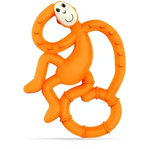 Matchstick Monkey Mini Monkey Teether jouet de dentition avec un agent antimicrobien Orange 1 pcs