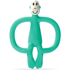 Matchstick Monkey Monkey Teether jouet de dentition avec brosse 2 en 1 Green 1 pcs