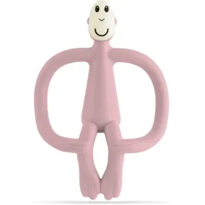Matchstick Monkey Teething Toy and Gel Applicator jouet de dentition avec brosse 2 en 1 Dusty Pink 1 pcs