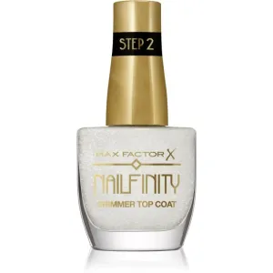 Max Factor Nailfinity Shimmer Top Coat vernis top coat gel pour un éclat lumineux teinte 102 Starry Veil 12 ml