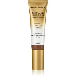Max Factor Miracle Second Skin fond de teint crème hydratant SPF 20 teinte 13 Deep 30 ml