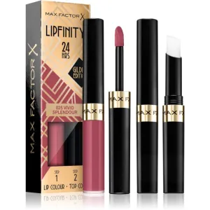 Max Factor Lipfinity Gilded Edition rouge à lèvres longue tenue avec baume teinte 025 Vivid Splendour 4,2 g