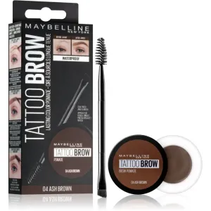 Maybelline Tattoo Brow gel-pommade pour sourcils teinte 04 Ash Brown