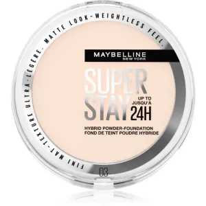 Maybelline SuperStay 24H Hybrid Powder-Foundation fond de teint compact poudré effet mat teinte 03 9 g