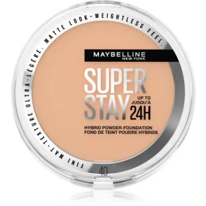 Maybelline SuperStay 24H Hybrid Powder-Foundation fond de teint compact poudré effet mat teinte 40 9 g