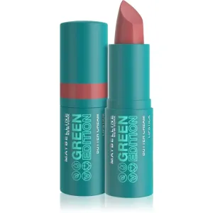 Maybelline Green Edition rouge à lèvres crémeux pour un effet naturel teinte 011 Glacier 3,4 g