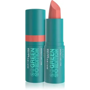 Maybelline Green Edition rouge à lèvres crémeux pour un effet naturel teinte 013 Shell 3,4 g