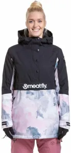Meatfly Aiko Womens SNB and Ski Jacket Clouds Pink/Black L