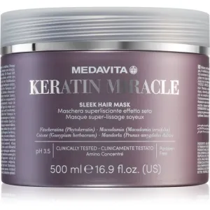 Medavita Keratin Miracle Sleek Hair Mask masque lissant hydratant 500 ml