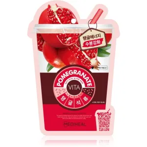 MEDIHEAL Vita Mask Pomegranate masque hydratant en tissu au collagène 20 ml