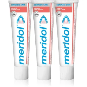 Meridol Complete Care dentifrice pour dents sensibles 3x75 ml