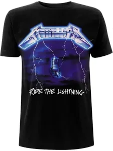 Metallica T-shirt Unisex Ride The Lightning Tracks Black 2XL