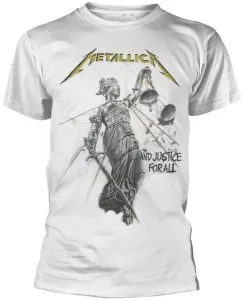 Metallica T-shirt And Justice For All White XL
