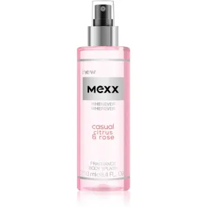 Mexx Whenever Wherever Casual Citrus & Rose spray rafraîchissant corps pour femme 250 ml