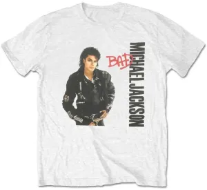 Michael Jackson T-shirt Bad L Blanc