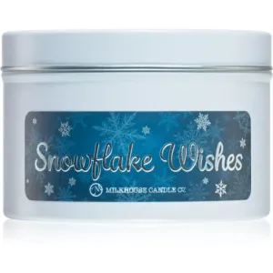 Milkhouse Candle Co. Christmas Snowflake Wishes bougie parfumée en métal 141 g