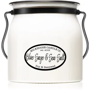 Milkhouse Candle Co. Creamery Blue Sage & Sea Salt bougie parfumée Butter Jar 454 g