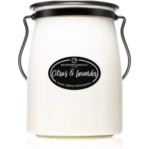 Milkhouse Candle Co. Creamery Citrus & Lavender bougie parfumée Butter Jar 624 g