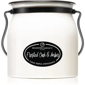 Milkhouse Candle Co. Creamery Frosted Oak & Amber bougie parfumée Butter Jar 454 g
