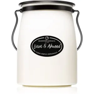 Milkhouse Candle Co. Creamery Linen & Ashwood bougie parfumée Butter Jar 624 g