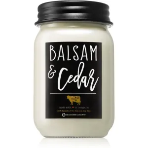 Milkhouse Candle Co. Farmhouse Balsam & Cedar bougie parfumée Mason Jar 368 g