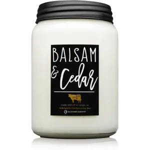Milkhouse Candle Co. Farmhouse Balsam & Cedar bougie parfumée Mason Jar 737 g