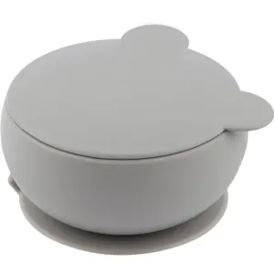 Minikoioi Bowl Grey bol en silicone avec ventouse 1 pcs