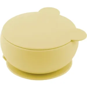 Minikoioi Bowl Yellow bol en silicone avec ventouse 1 pcs