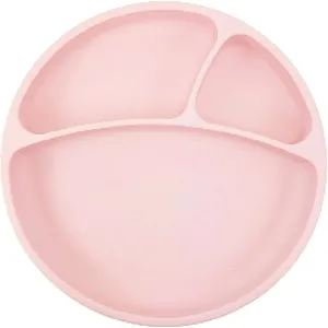 Minikoioi Puzzle Plate Pink assiette à compartiments avec ventouse 1 pcs