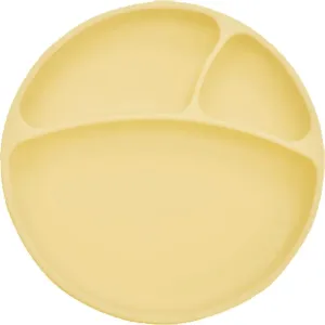 Minikoioi Puzzle Plate Yellow assiette à compartiments avec ventouse 1 pcs