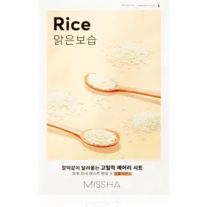Missha Airy Fit Rice masque tissu purifiant et rafraîchissant 19 g #115113