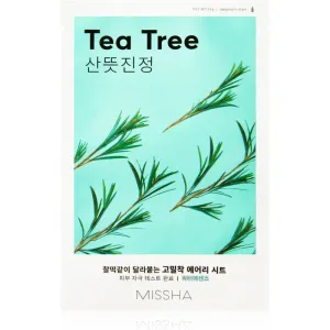 Missha Airy Fit Tea Tree masque tissu purifiant et rafraîchissant peaux sensibles 19 g #115118