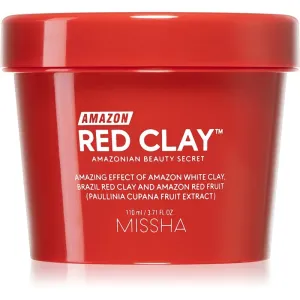 Missha Amazon Red Clay™ masque purifiant pour éliminer les excès de sébum et les pores à l'argile 110 ml