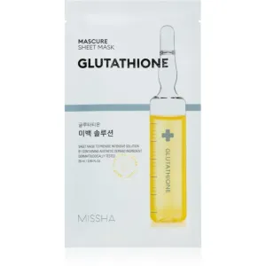 Missha Mascure Glutathione masque tissu éclat 28 ml